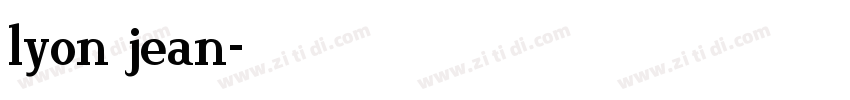 lyon jean字体转换